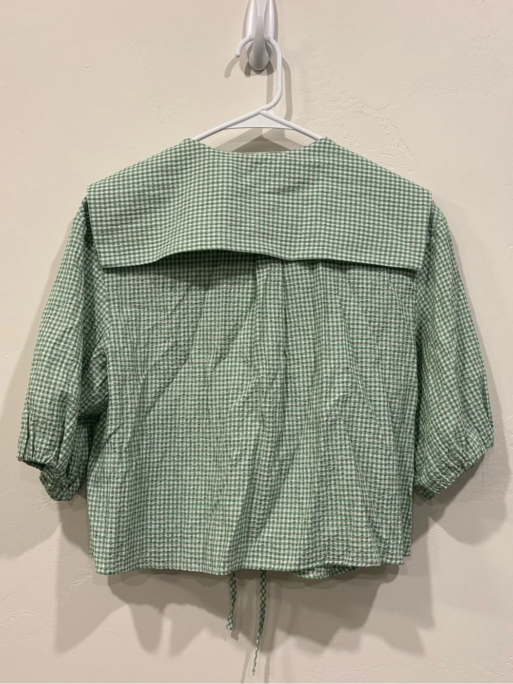 Zara cropped gingham